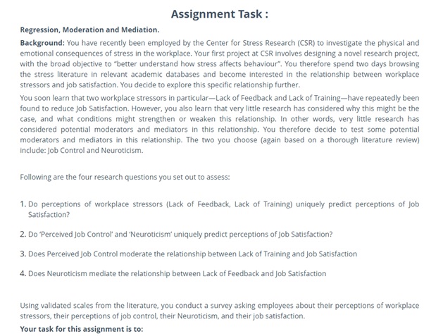 multiple regression analysis using spss sample assignment task