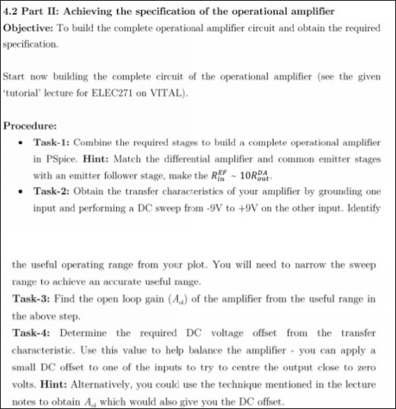 operational amplifiers assignment help
