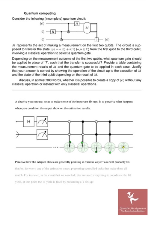 quantum computing sample