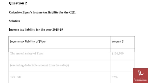 taxation assignment help question samples