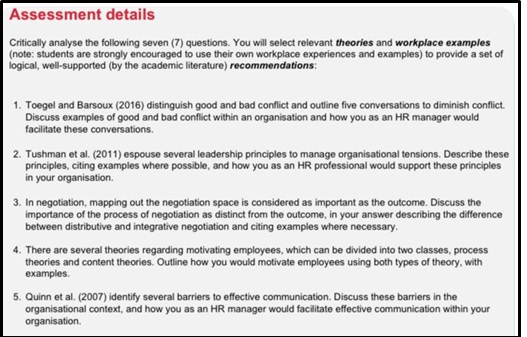 busm4590 people and organisations assessment answer sample assessment