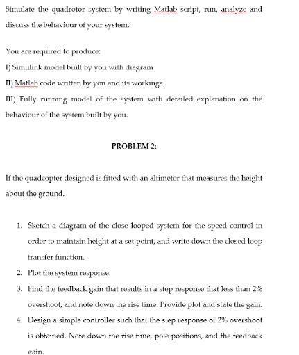 control of mechatronic systems assignment sample online