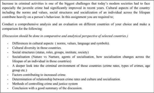 criminology homework help sample assignment