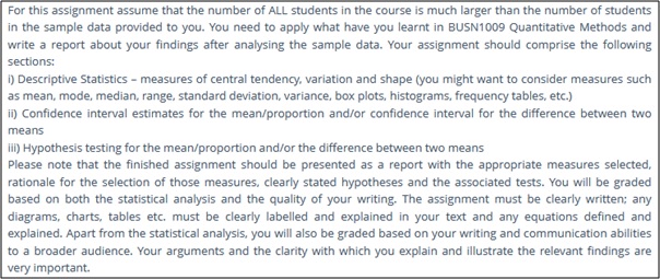 measures of central tendency assignment help sample assignment