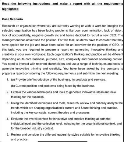 bsbstr801 lead innovative thinking and practice assessment answers sample assignment