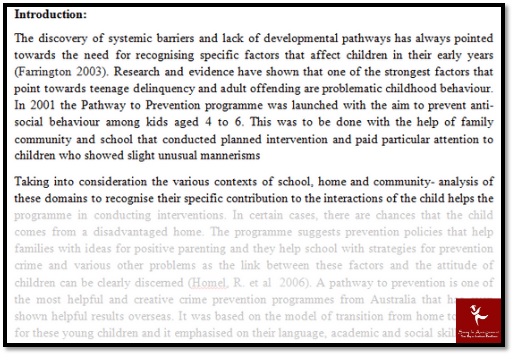 crime prevention assignment help sample assignment solution