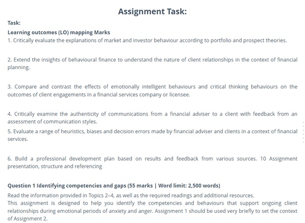 fpc007b client engagement skills assessment answer sample assignment