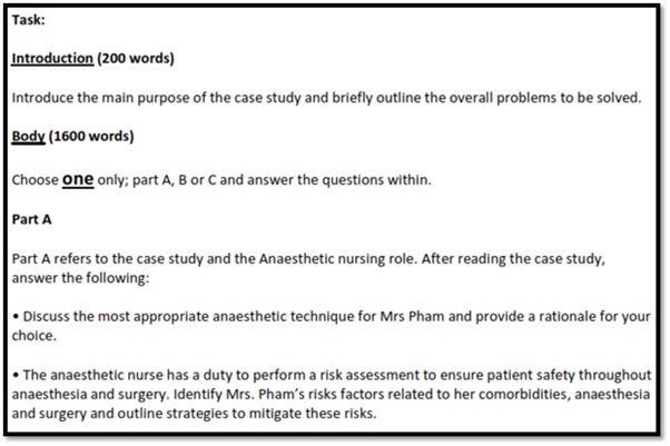 perioperative nursing homework help sample assignment