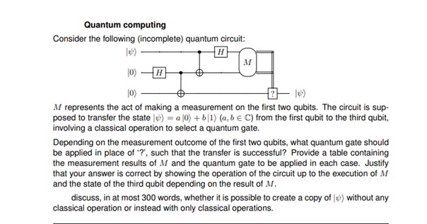 quantum computing dissertation help sample question