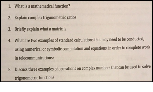 trigonometry homework help sample assignment