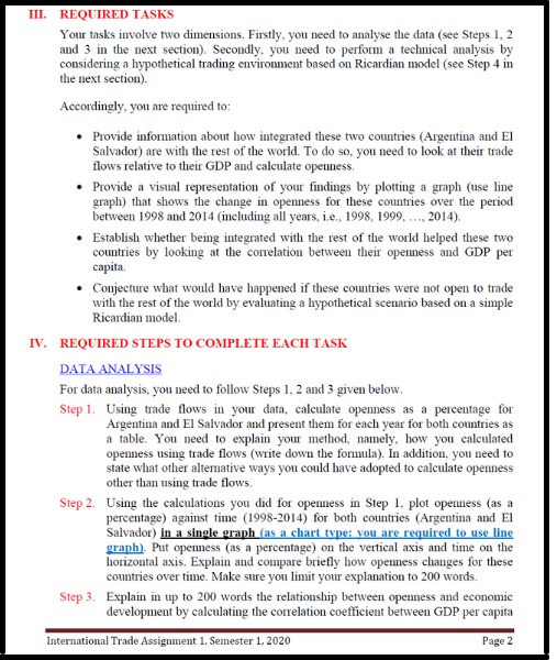 hc1072 economics and international trade assessment answer sample assignments