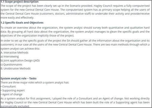 ist 603 system analysis methods assessment answer sample assignment