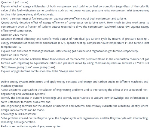 mc 491 thermodynamics assessment answers sample assignment