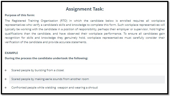 CHCCCS019 recognise and respond to crisis situations assessment answer sample assignment