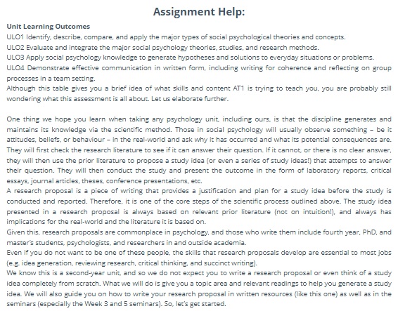 HPS204 assessment answers sample assignment 1