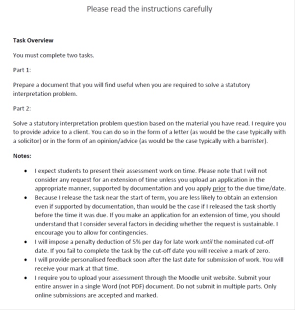 LAWS11059 assessment answers sample assignment