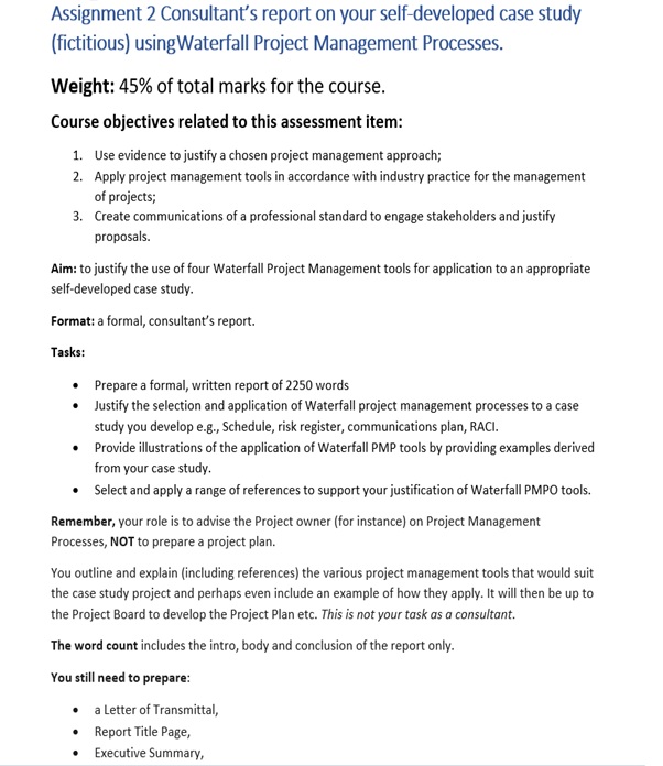 MGT3203 project management process assessment answers sample assignment