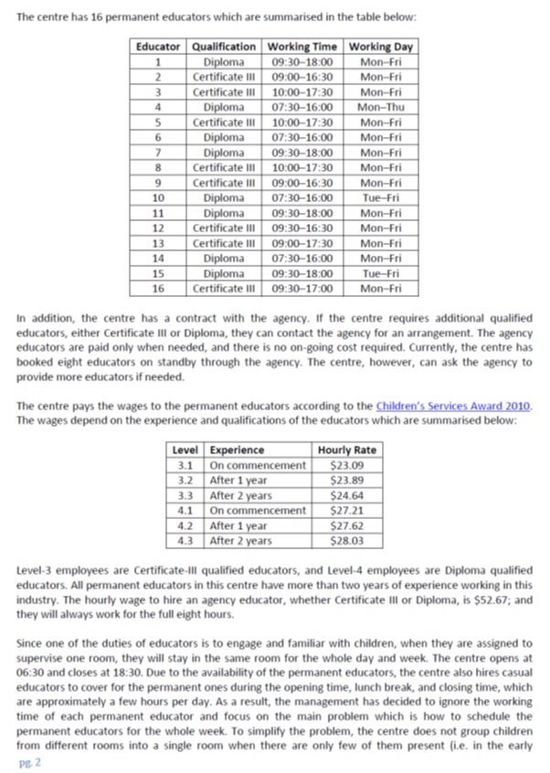 OMGT2287 supply chain modelling and design assessment answer sample assignment 2