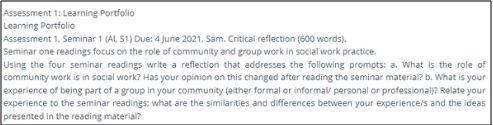 SOAD9226 assessment answer sample assignment