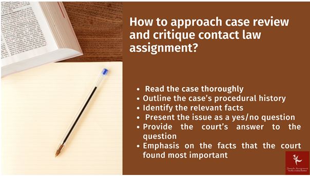 contract law assignment samples approaching