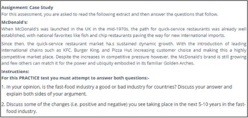 mcdonald s in malaysia case study sample question