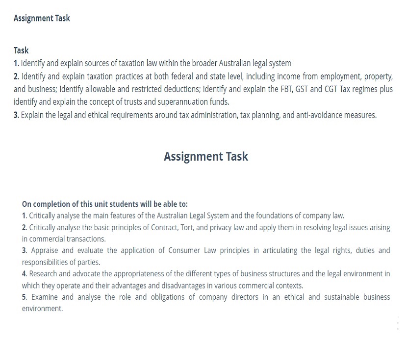 BSBLEG421 assessment answers sample assignment