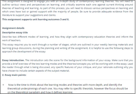 EDUC5005 assessment answers sample assignment