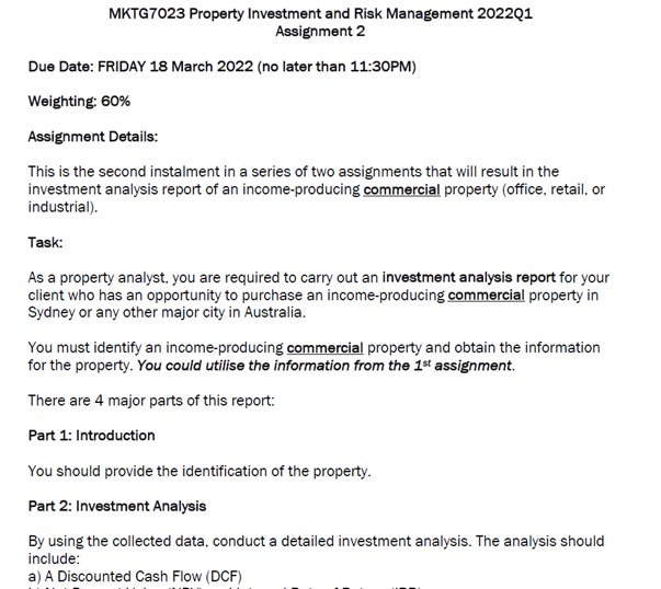 MKTG7023 assessment answers sample assignment