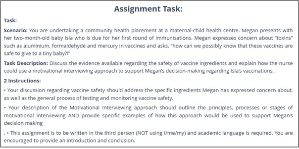 NURS3055 assessment answers sample assignment