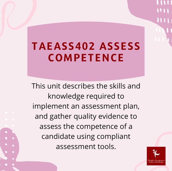 TAEASS402 assessment answers jpg