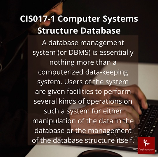 CIS017 1 Assessment Answers