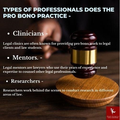 Pro Bono and Professional Practice dissertation Help