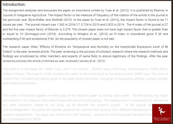 BIOL5294M Assessment Answers 3