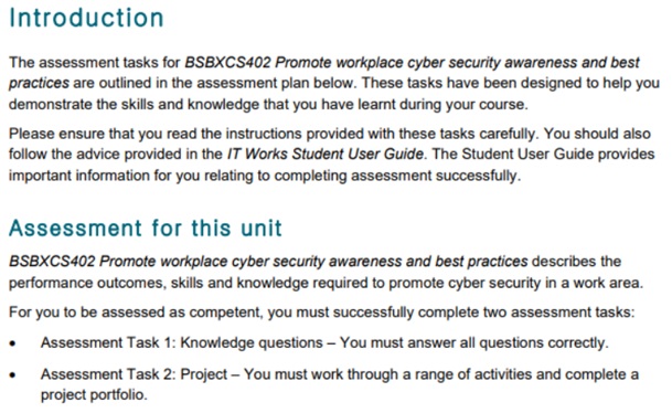 BSBXCS402 assessment answers1