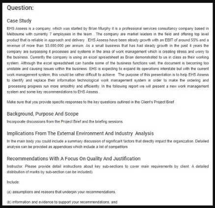 BUS30009 Assessment Answers 2