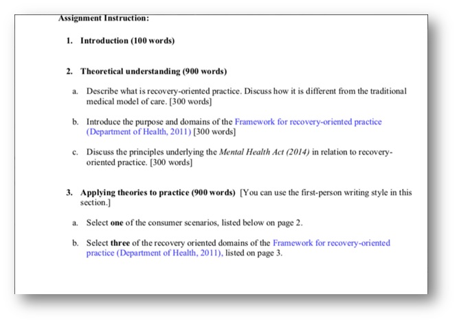 NSG3MHI Assessment Answers 2