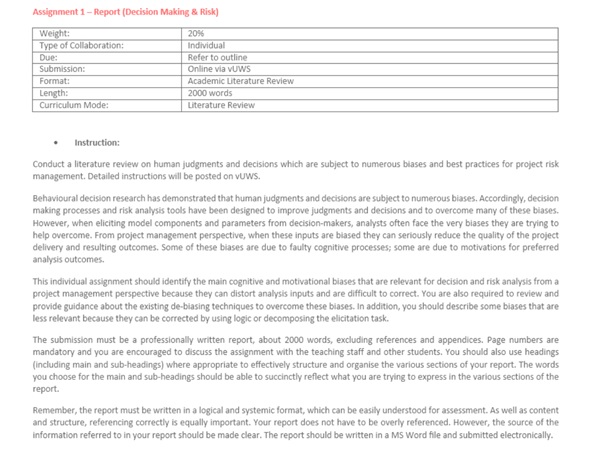 BUSM7082 assessment answers 2