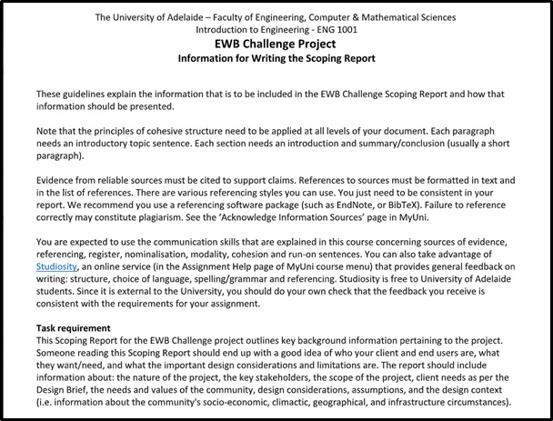 ENG 1001 Assessment Answers 2