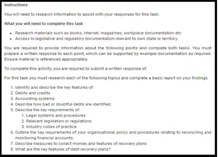 FNSACC312 assessment answers1