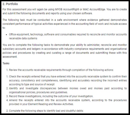 FNSACC312 assessment answers2