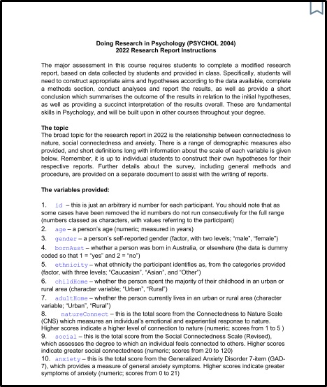 PSYCHOL 2004 Assessment Answers 2