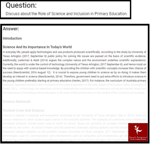 EDST 261 assessment answers 2