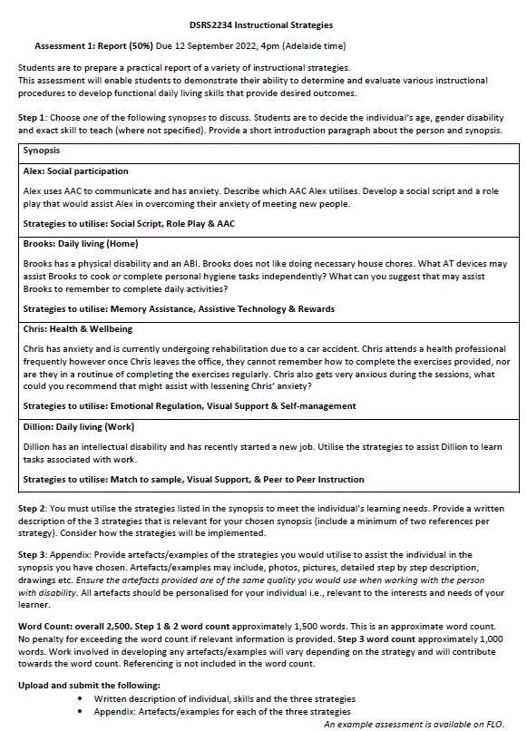 DSRS2234 assessment answers 2