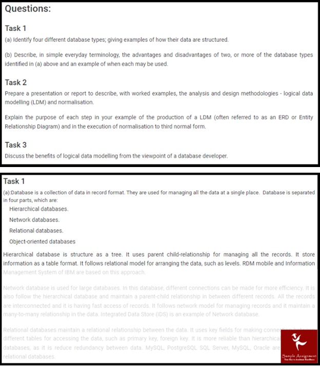 Database Design 5915 and Database Design G 6672 assessment answers1