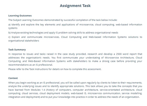 MIS203 assessment answers 2