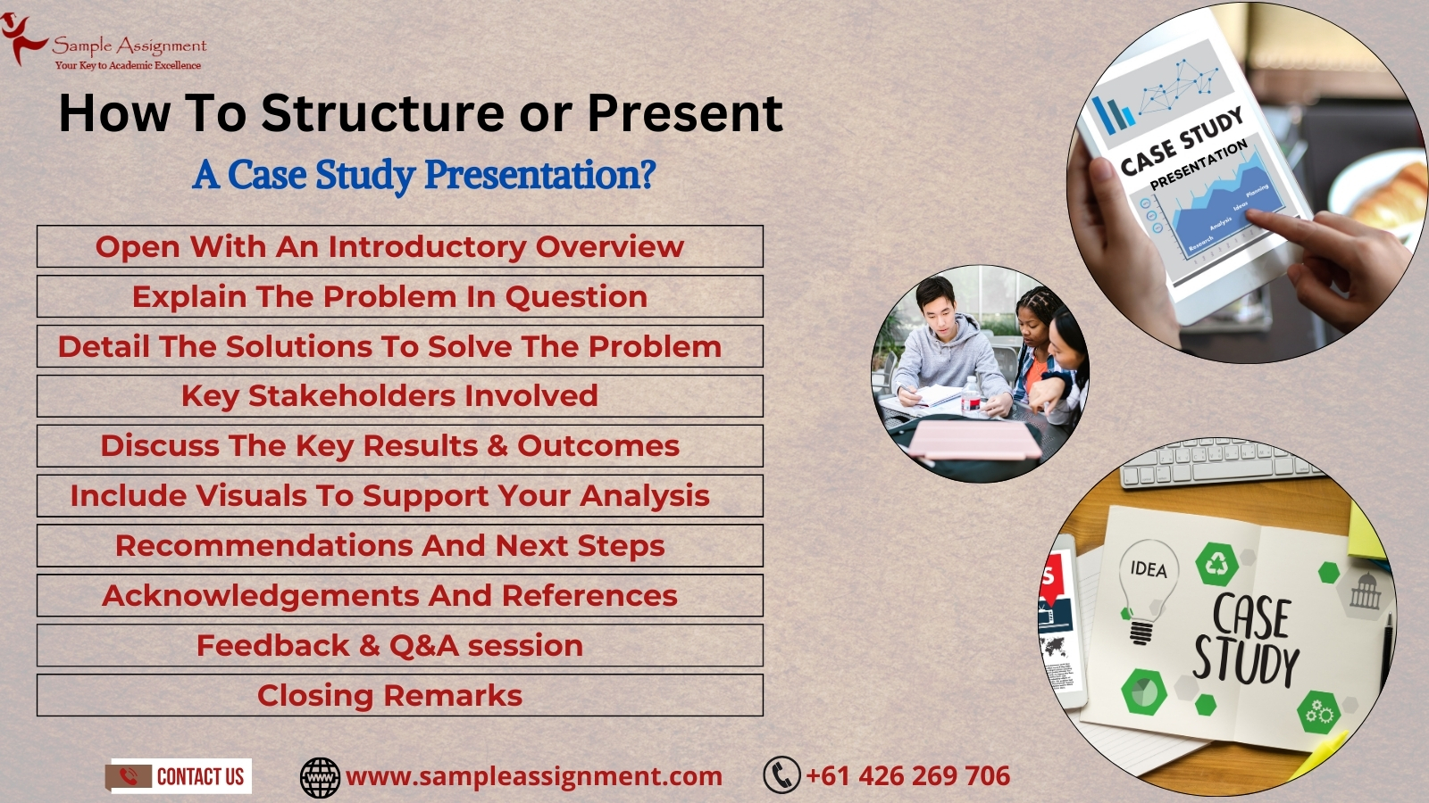 How To Structure or Present A Case Study Presentation