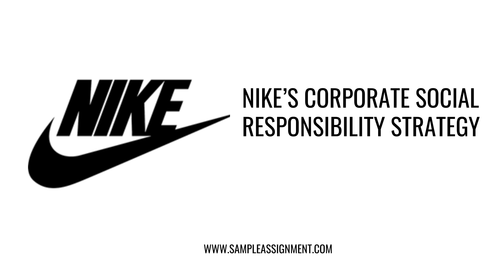 Nike CSR strategy